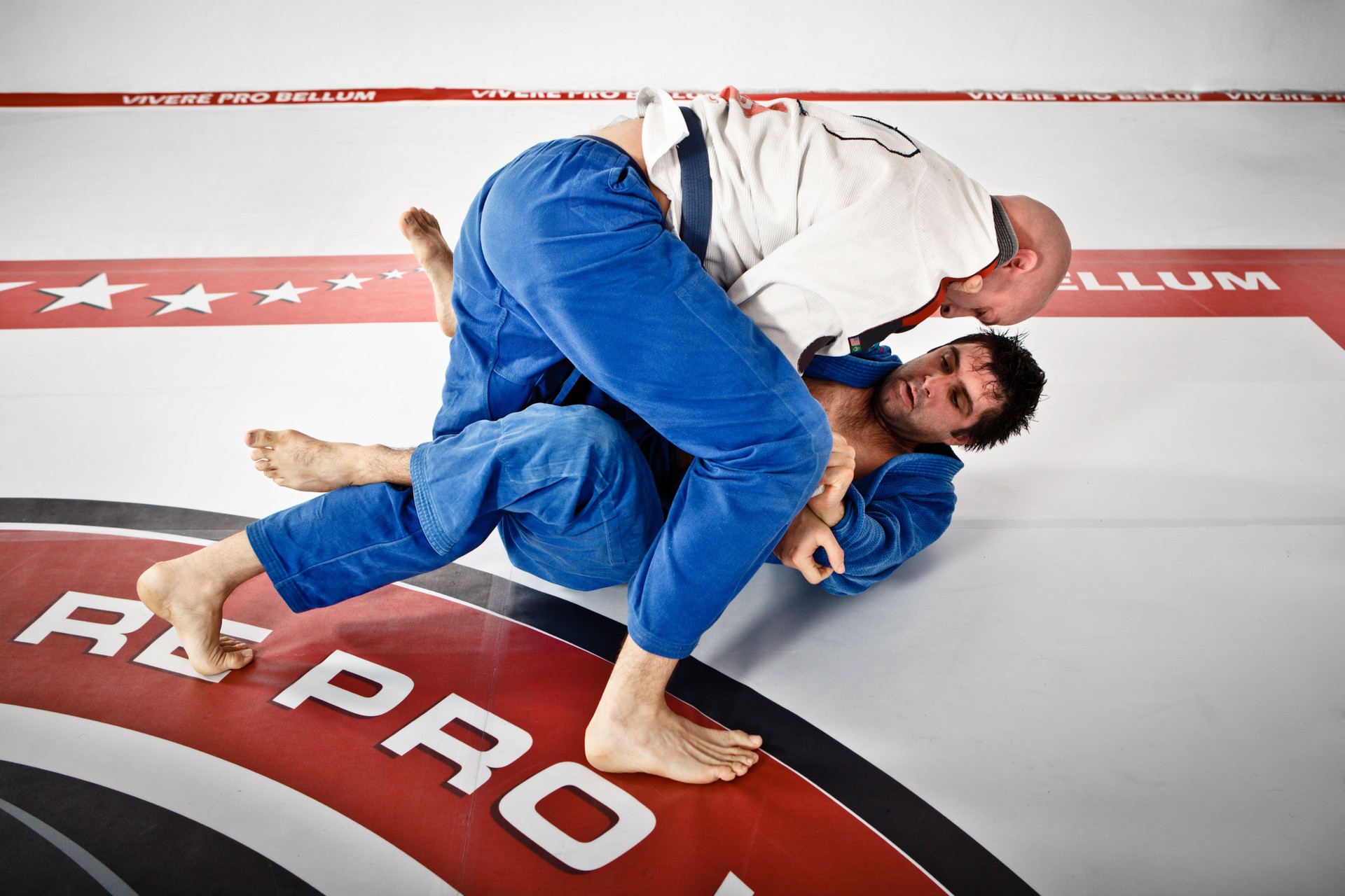 Two Men in Jiu-Jitsu training